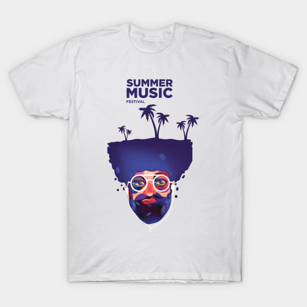 Summer Music Festival T-Shirt by Music Lover